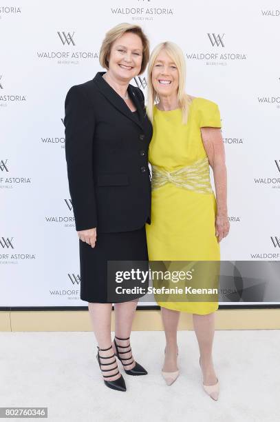 Vanessa Williams and Lili Bosse attend Waldorf Astoria Beverly Hills Grand Opening Celebration on June 28, 2017 in Beverly Hills, California.