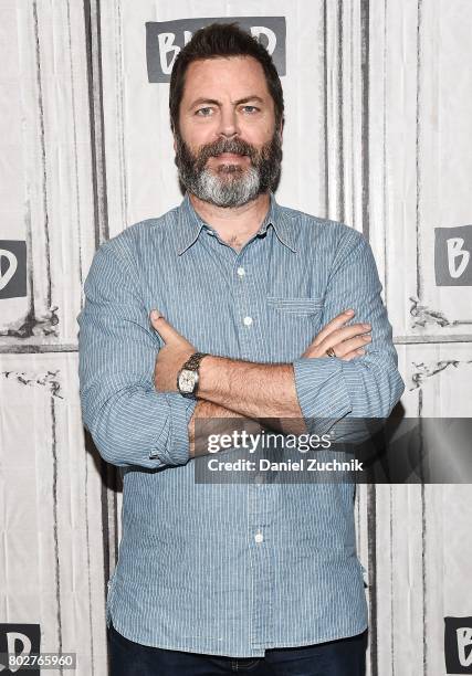 Nick Offerman attends the Build Series to discuss the film 'Look & See' at Build Studio on June 28, 2017 in New York City.