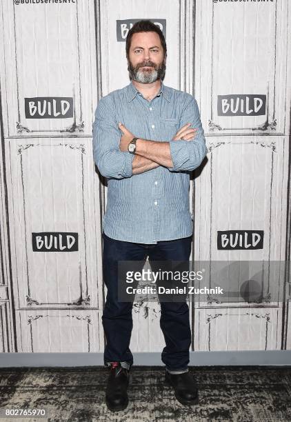 Nick Offerman attends the Build Series to discuss the film 'Look & See' at Build Studio on June 28, 2017 in New York City.