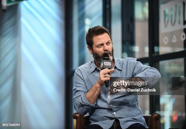 Nick Offerman attends the Build Series to discuss the film 'Look & See' at Build Studio on June 28, 2017 in New York City.