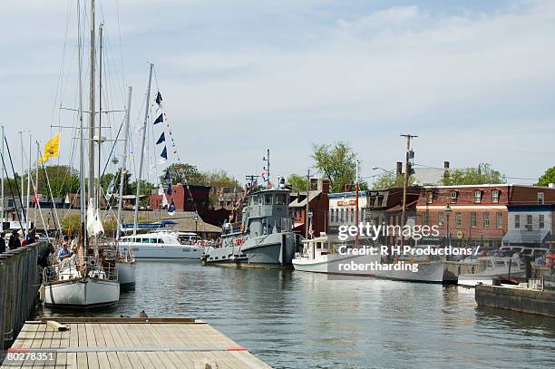 spa creek, annapolis, maryland, united states of america, north america - annapolis stock pictures, royalty-free photos & images