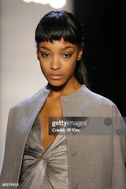 Jourdan Dunn wearing Neil Barrett Fall 2007