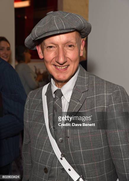 Stephen Jones attends The Art Of Curating Fashion with Andrew Bolton presented by Sarabande: The Lee Alexander McQueen Foundation on June 28, 2017 in...