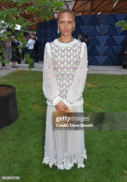 Adwoa Aboah attends The Serpentine Galleries Summer Party co-hosted by Chanel at The Serpentine Gallery on June 28, 2017 in London, England.