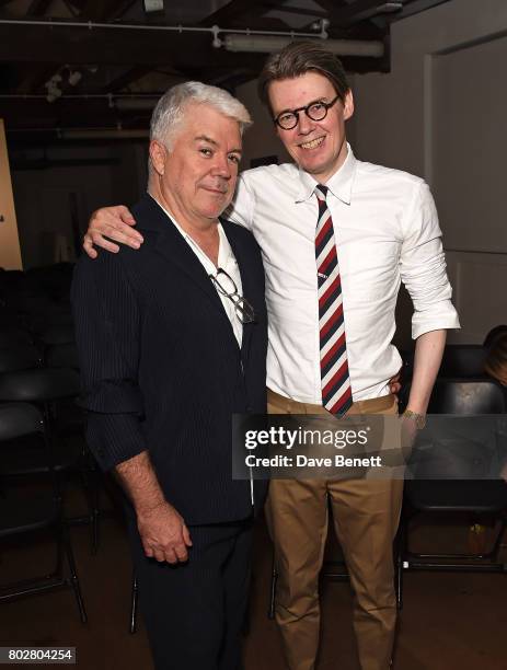 Tim Blanks and Andrew Bolton attend The Art Of Curating Fashion with Andrew Bolton presented by Sarabande: The Lee Alexander McQueen Foundation on...