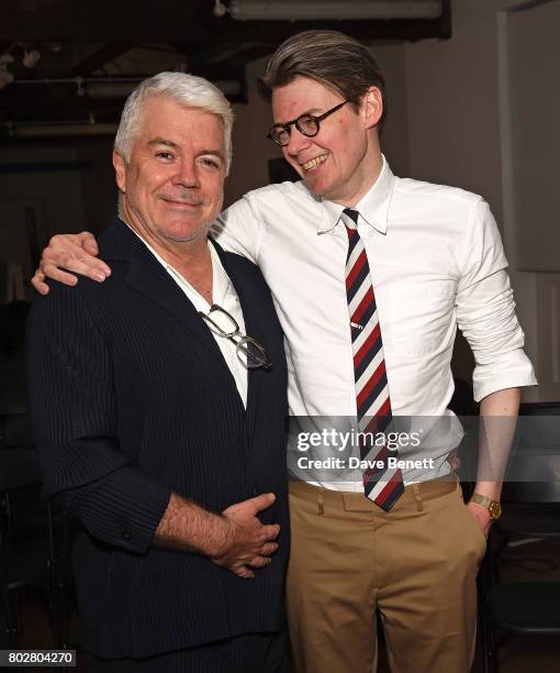 Tim Blanks and Andrew Bolton attend The Art Of Curating Fashion with Andrew Bolton presented by Sarabande: The Lee Alexander McQueen Foundation on...