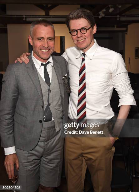 Thom Browne and Andrew Bolton attend The Art Of Curating Fashion with Andrew Bolton presented by Sarabande: The Lee Alexander McQueen Foundation on...