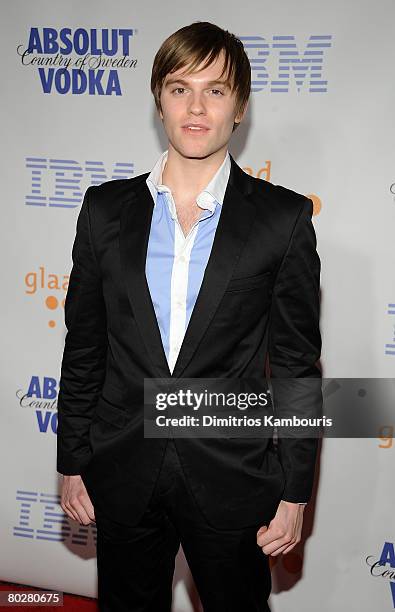 Actor Van Hansis attends the 19th Annual GLAAD Media Awards at the Marriott Marquis on March 17, 2008 in New York City.