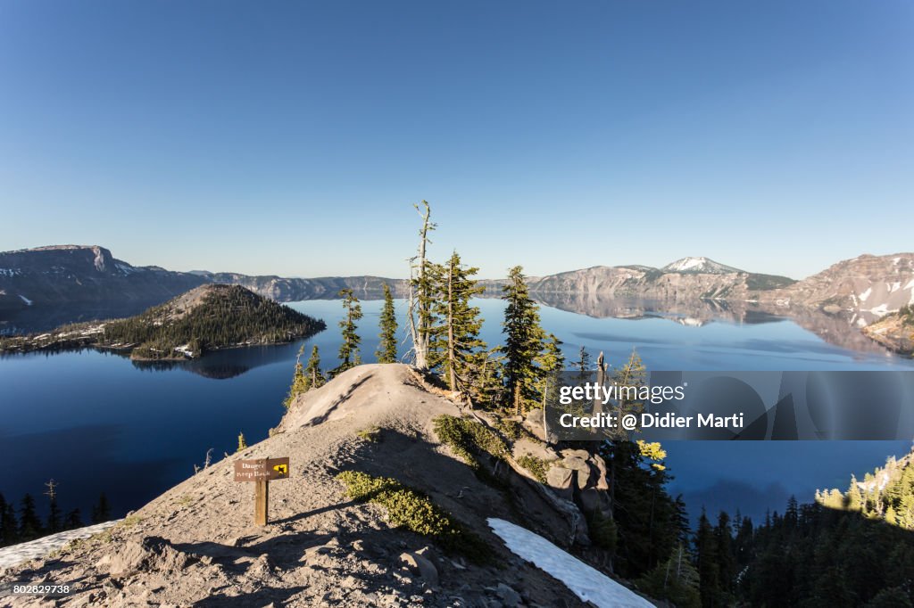 Stunning view of Crater lake in Oregon, USA