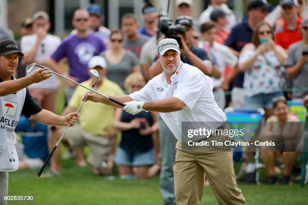 June 25: Boo Weekley in action during the fourth round of the Travelers Championship Tournament at the TPC River Highlands Golf Course on June 25th,...