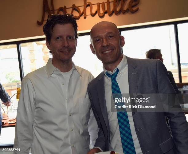 S Brad Bissell and Blake McDaniel attend City of Hope Music, Film & Entertainment Industry Kickoff Breakfast honoring Coran Capshaw At City Winery on...
