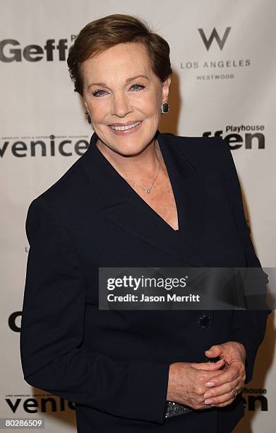 Actress Julie Andrews arrives at the Annual Backstage at the Geffen Gala Honoring Robert A. Iger & Annette Bening at the Geffen Playhouse on March...