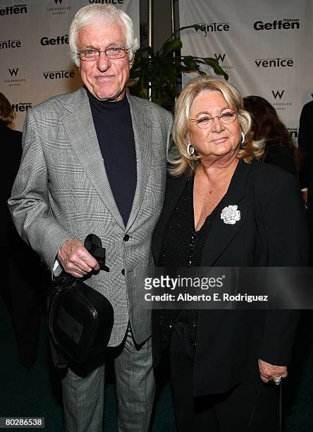 Actor Dick Van Dyke and Michelle Triola arrive at the Geffen Playhouse's annual Backstage at the Geffen Gala on March 17, 2008 in Los Angeles,...