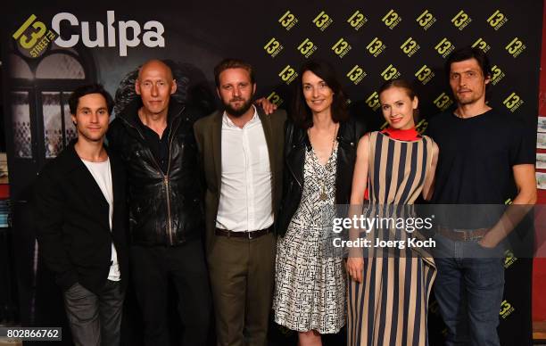 Actors Ludwig Trepte, Detlef Bothe, director Jano Ben Chaabane, chief executive NBC Germany Katharina Behrends, Alina Levshin and Stipe Erceg attend...