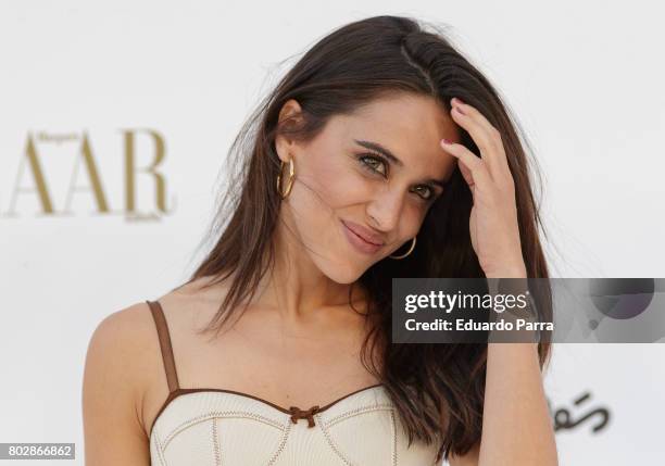 Actress Macarena Garcia attends the 'Harper's Bazaar summer party' photocall at Casa de Velazquez on June 28, 2017 in Madrid, Spain.