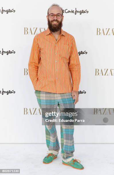 Tristan Ramirez attends the 'Harper's Bazaar summer party' photocall at Casa de Velazquez on June 28, 2017 in Madrid, Spain.