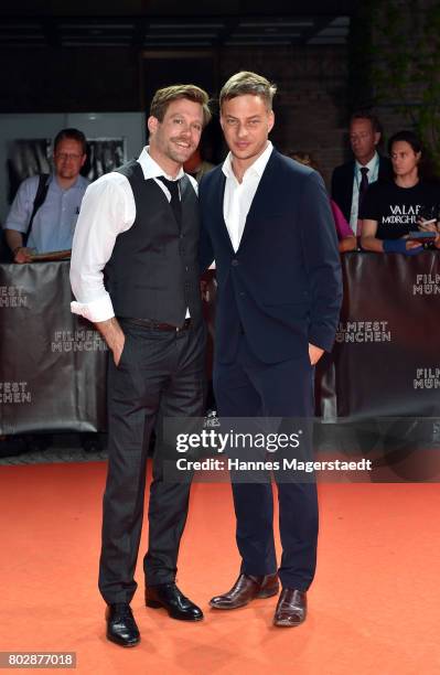 Actor Ken Duken and Tom Wlaschiha attend the 'Berlin Fallen' Premiere during Munich Film Festival 2017 at Gasteig on June 28, 2017 in Munich, Germany.