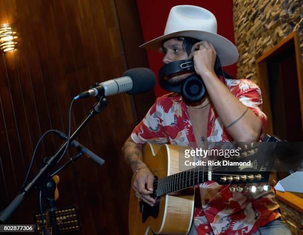 Cameron Duddy of Big Machine Record Label's Midland interview and performance For NPR's World Cafe In Nashville Hosted By Ann Powers at Sound Stage...