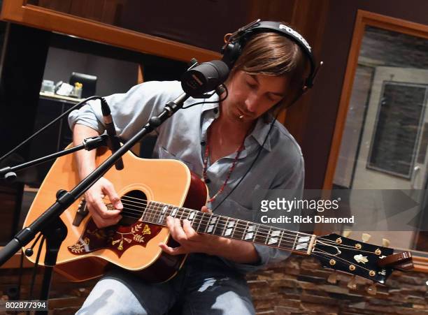 Jess Carson of Big Machine Record Label's Midland interview and performance For NPR's World Cafe In Nashville Hosted By Ann Powers at Sound Stage...