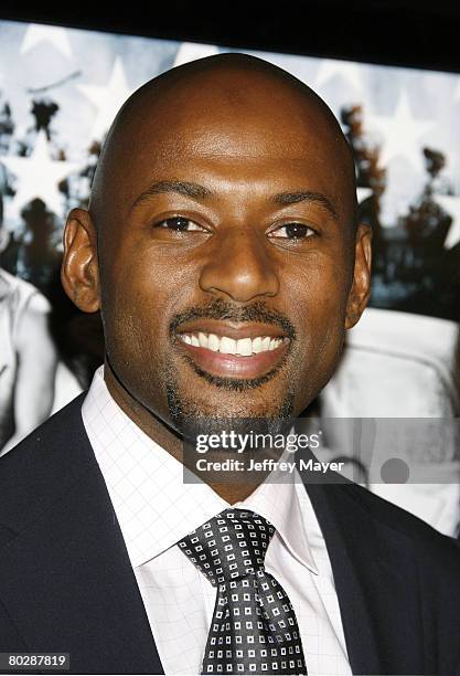 Actor Romany Malco arrives at MTV Films "Stop-Loss" Los Angeles Premiere at the DGA Theatre Complex on March 17, 2008 in Los Angeles, California.