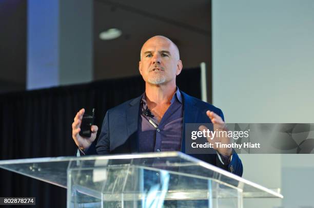 Michael Platt speaks at the Leaders Sport Performance Summit at Soldier Field on June 28, 2017 in Chicago, Illinois.