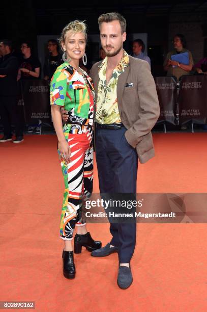 Caro Cultand Matthias Wackrow attends the 'Berlin Fallen' Premiere during Munich Film Festival 2017 at Gasteig on June 28, 2017 in Munich, Germany.