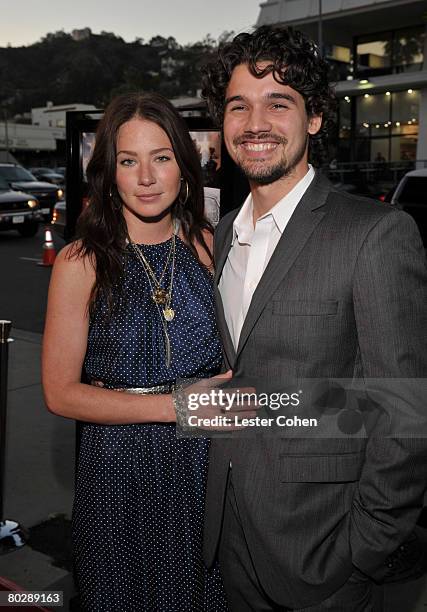 Actress Lynn Strait and actor Steven Strait arrive at MTV Films "Stop-Loss" Los Angeles Premiere at the DGA Theatre Complex on March 17, 2008 in Los...