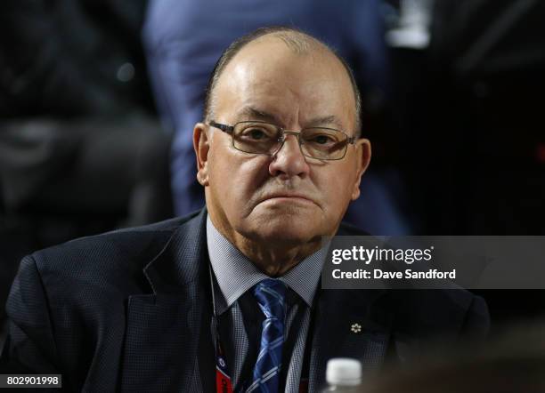 Senior Advisor of Hockey Operations Scotty Bowman of the Chicago Blackhawks attends the 2017 NHL Draft at United Center on June 24, 2017 in Chicago,...