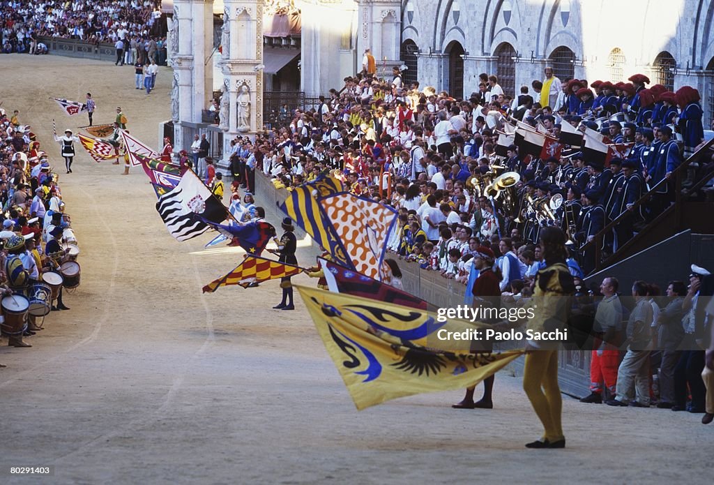 Parade in Siena during the Palio festivities. Italy