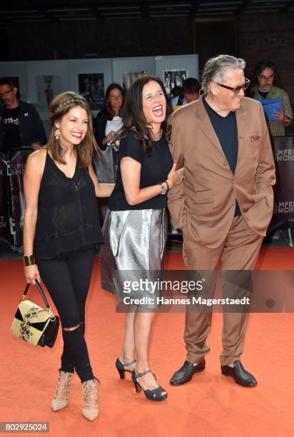 Anna Julia Kapfelsberger, Karin Brandner and Michael Brandner attends the 'Berlin Fallen' Premiere during Munich Film Festival 2017 at Gasteig on...
