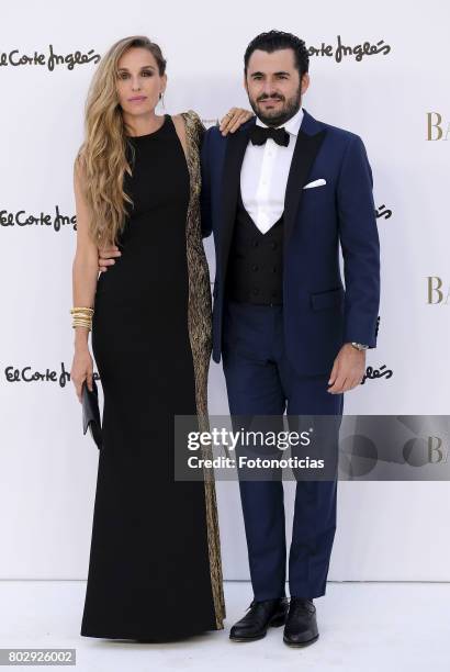 Carola Baleztena and Emiliano Suarez attend Harper's Bazaar 150th anniversary party at Casa de Velazquez on June 28, 2017 in Madrid, Spain.