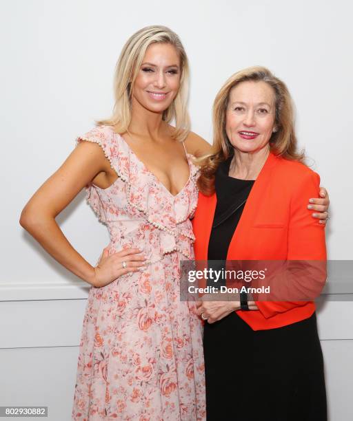 Kathryn Eisman and Sylvia Eisman attend Kathryn Eisman's High Heel Jungle Launch at Hotel Centennial on June 29, 2017 in Sydney, Australia.