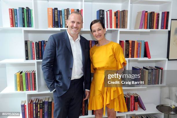 Shaun Osher and Cynthia Rowley attend Surface Magazine presents Design Dialogues No. 37 featuring Cynthia Rowley and Shaun Osher on June 28, 2017 in...