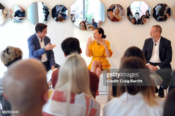 Spencer Bailey, Cynthia Rowley and Shaun Osher attend Surface Magazine presents Design Dialogues No. 37 featuring Cynthia Rowley and Shaun Osher on...