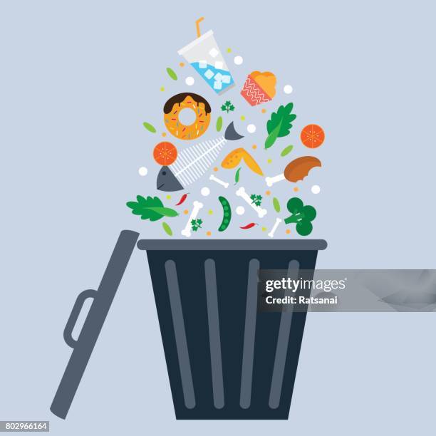 müll bin - müllbehälter stock-grafiken, -clipart, -cartoons und -symbole