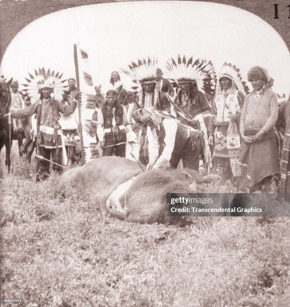 Geronimo & Others At Buffalo Ceremony