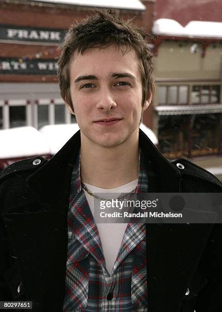 Actor Reece Thompson of "Assassination of a High School President" poses at the Sky 360 Delta Lounge during 2008 Sundance Film Festival on January...
