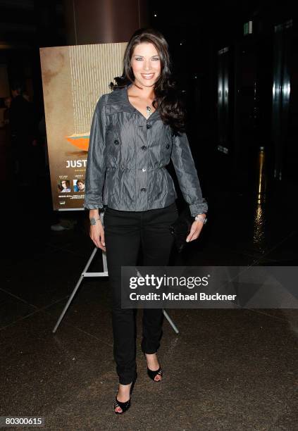 Actress Adrienne Janic arrives at the premiere of "Just Add Water" at the DGA on March 18, 2008 in Los Angeles, California.