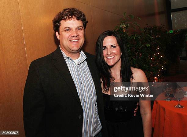 Producers Robin Bissell and Mary Pat Bentel pose at the premiere of Bleeding Hart Film's "Just Add Water" at the Directors Guild of America on March...