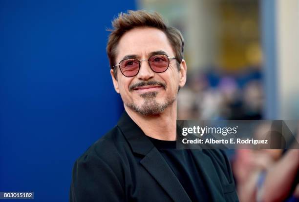 Robert Downey Jr. Attends the premiere of Columbia Pictures' "Spider-Man: Homecoming" at TCL Chinese Theatre on June 28, 2017 in Hollywood,...