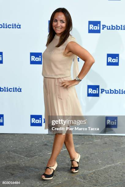 Camila Raznovich attends Rai show schedule presentation at Statale University of Milan on June 28, 2017 in Milan, Italy.