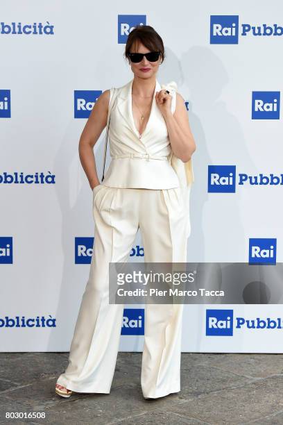 Lorena Bianchetti attends the Rai show schedule presentation at Statale University of Milan on June 28, 2017 in Milan, Italy.