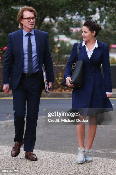 Jockey Michelle Payne arrives ahead of a hearing into her alleged positive test for banned substance on June 29, 2017 in Melbourne, Australia.