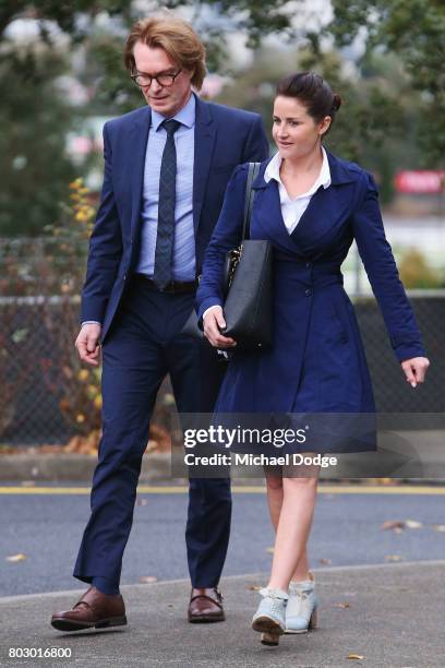 Jockey Michelle Payne arrives ahead of a hearing into her alleged positive test for banned substance on June 29, 2017 in Melbourne, Australia.