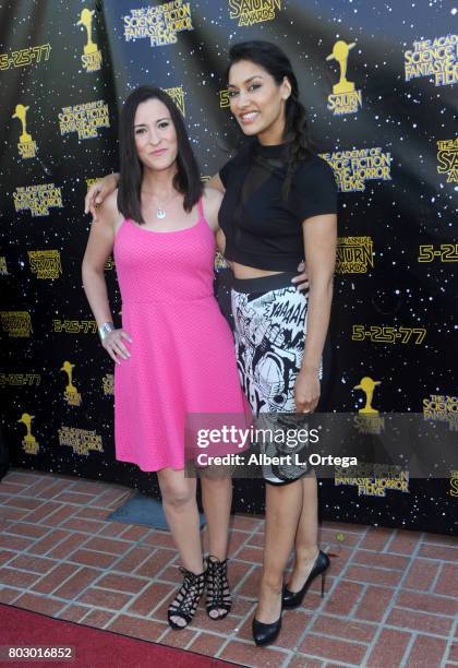 Jennifer Muro and Janina Gavankar attend the 43rd Annual Saturn Awards at The Castaway on June 28, 2017 in Burbank, California.