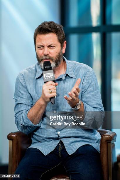 Nick Offerman discusses "Look & See" with the Build Series at Build Studio on June 28, 2017 in New York City.