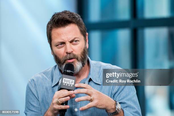 Nick Offerman discusses "Look & See" with the Build Series at Build Studio on June 28, 2017 in New York City.