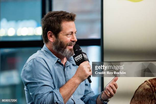 Nick Offerman discusses "Look & See" with the Build Series at Build Studio on June 28, 2017 in New York City.