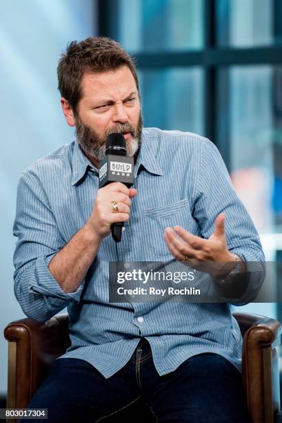 Nick Offerman discusses "Look & See" with the Build Series at Build Studio on June 28, 2017 in New York City.