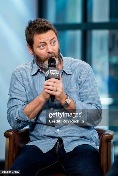 Nick Offerman discusses "Look & See" with the Build Series at Build Studio on June 28, 2017 in New York City.